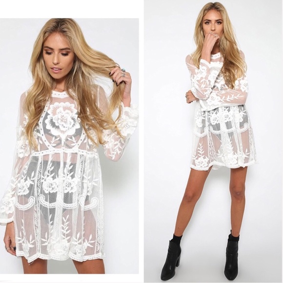 CANDICE-Lace Cover-up - Picture 3 of 8